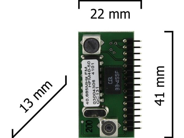 Dickert E25Q-400 Funkempfänger 4 Kanal mit 40 MHz FM Modul