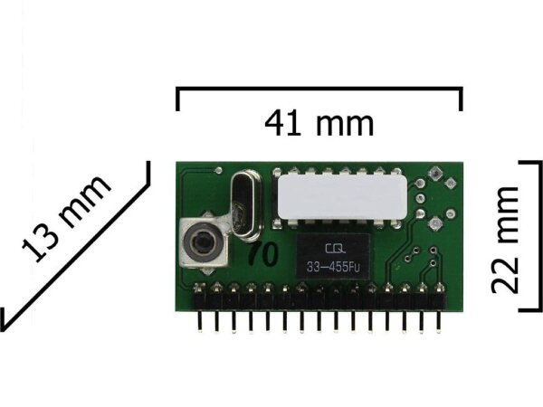 Dickert E27Q-201 Funkempfänger 2 Kanal mit 27 MHz AM