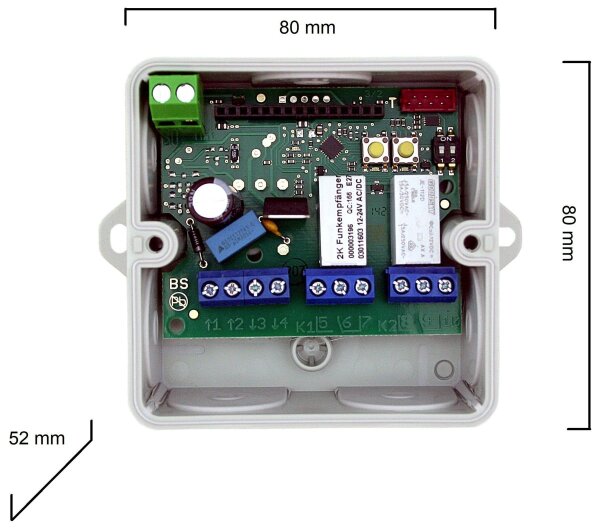 Dickert E27Q-201 Funkempfänger 2 Kanal mit 433 MHz AM
