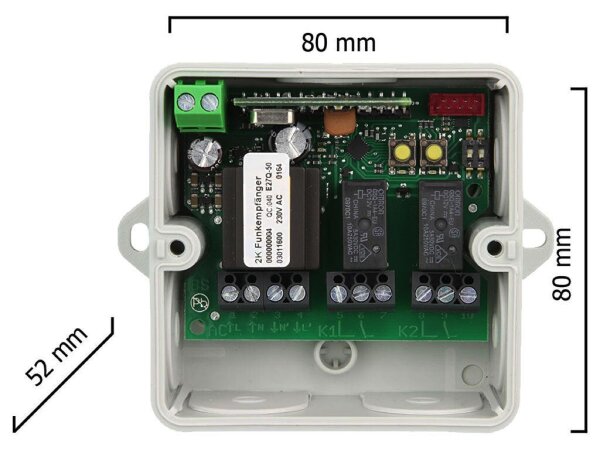 Dickert E27Q-200 Funkempfänger 2 Kanal mit 868,8 MHz FM