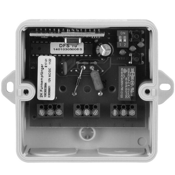 BelFox Funkempfänger 2 Kanal, 27 MHz, 230 V, Feuchtraumgehäuse