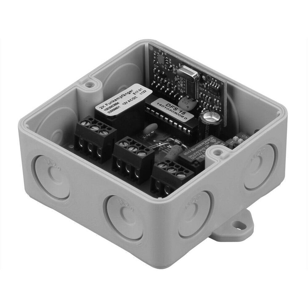 BelFox Funkempfänger 2 Kanal, 868 MHz, 230 V, Feuchtraumgehäuse