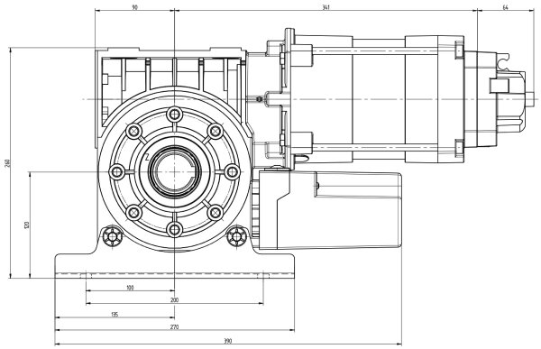DoorTec Antriebspaket für Rolltore RDA-450-14-KU-DES-20-40-A5