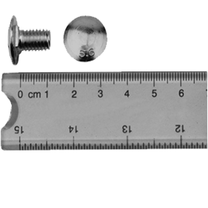 Flachrundkopfschraube mit 1,5 mm Vierkant, M8 x 13 mm
