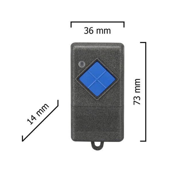 Dickert S10-433A1K00 Handsender KeeLoq 1 Kanal 433 MHz AM