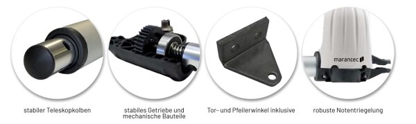 Marantec Comfort KST3224 Drehtorantrieb-Set für 2-flügelige Drehtore bis 3,0 m