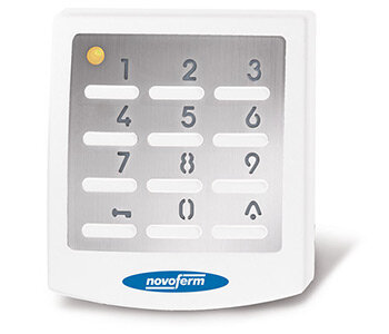 Mit Funk-Codetaster Novoferm Signal 218 weiß